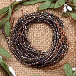 26 color 1x2mm 220pcs Crystal Glass Beads Faceted Glass Rondel Charm Spacer Beads For Jewelry Making DIY Findings Wholesale