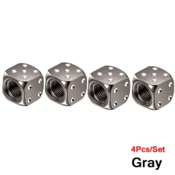 Aluminum Dice Tire Valve Caps Dustproof Car Truck Motocycle Bike Dice Wheel Stem Tyre Tire Wheel Stem Air Valve Dust Cap Cover