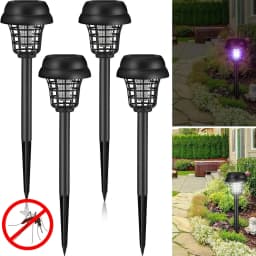 Solar Mosquito Killer Lamp Home Garden Waterproof Mosquito Repeller Outdoor Camping Electric Mosquito Artifact Lighting Lamps