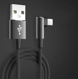 5A Fast Charging Type C Cable 90 Degrees Elbow Cable USB C Cable for Game for Samsung Xiaomi Redmi Honor Phone Charger Usb Cable