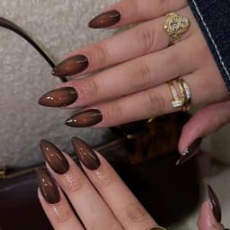 24pcs Pink Flower Almond Press on Nails Kawaii False Nails Wearable Stick-on Nails Fake Nail Uñas Postizas Накладные Ногти 네일팁