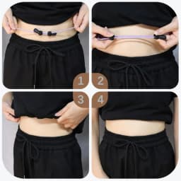3Pcs Adjustable Elastic Crop Tuck Tool Band Women Fashion Clothing Accessory For Shirt Summer Instant Waist Slimming Non-Slip