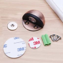 Stainless Steel Magnetic Dual Door Stopper Nail-free Door Catch Wall Protector Bumper Wedge Stop Floor Holder Of Door Stop