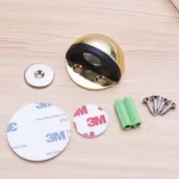 Stainless Steel Magnetic Dual Door Stopper Nail-free Door Catch Wall Protector Bumper Wedge Stop Floor Holder Of Door Stop