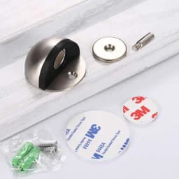 Stainless Steel Magnetic Dual Door Stopper Nail-free Door Catch Wall Protector Bumper Wedge Stop Floor Holder Of Door Stop