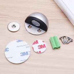 Stainless Steel Magnetic Dual Door Stopper Nail-free Door Catch Wall Protector Bumper Wedge Stop Floor Holder Of Door Stop