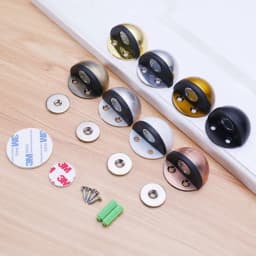 Stainless Steel Magnetic Dual Door Stopper Nail-free Door Catch Wall Protector Bumper Wedge Stop Floor Holder Of Door Stop