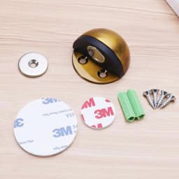 Stainless Steel Magnetic Dual Door Stopper Nail-free Door Catch Wall Protector Bumper Wedge Stop Floor Holder Of Door Stop