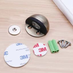 Stainless Steel Magnetic Dual Door Stopper Nail-free Door Catch Wall Protector Bumper Wedge Stop Floor Holder Of Door Stop
