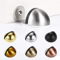 Stainless Steel Magnetic Dual Door Stopper Nail-free Door Catch Wall Protector Bumper Wedge Stop Floor Holder Of Door Stop