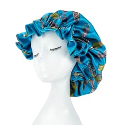 Double Layer Silky Satin Bonnet Women Sleeping Cap Large Reversible Satin Linned Night Sleep Headwrap Hat Hair Wrap Accessories
