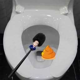 Emmanuel Macron WC Toilette France President Toilet Brush Make The Toilet Great Again LB88 Bathroom Accessories