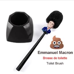 Emmanuel Macron WC Toilette France President Toilet Brush Make The Toilet Great Again LB88 Bathroom Accessories