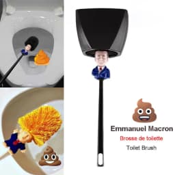 Emmanuel Macron WC Toilette France President Toilet Brush Make The Toilet Great Again LB88 Bathroom Accessories