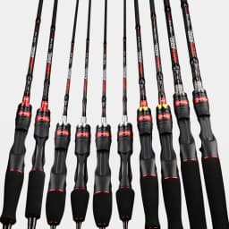 KastKing Max Steel Light Spinning Casting Fishing Rod with 24 Ton Carbon Fiber SiC Rings 1.80m 1.98m 2.13m 2.4m Silver Red Gray