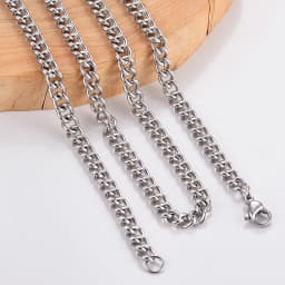 1Pc Stainless Steel Basic Link Chain Necklace 1.5/2/3/4.5mm Chain for DIY Pendant Necklace Jewelry Making