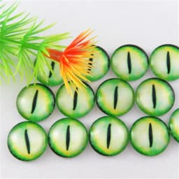 10-50PCS Glass Eyes Cabochons Round 6MM-30MM Round Dome Dragon Eye Dragon Cat Eye Toys DIY Jewelry Accessory MIX Pupil Eye Cameo
