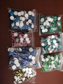 10-50PCS Glass Eyes Cabochons Round 6MM-30MM Round Dome Dragon Eye Dragon Cat Eye Toys DIY Jewelry Accessory MIX Pupil Eye Cameo
