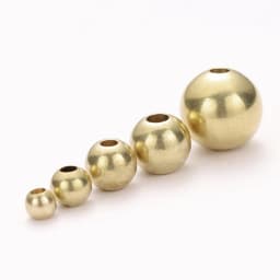 50pcs Original Brass Round Ball Space Beads 3/4/5/6/8mm Bracelets Loose Charm Bead for DIY Necklaces Jewelry Making Accessories