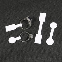 100 Pieces White Blank Price Tag Square Round Heads Paper Labels Sticker For Ring Necklace Bracelet Jewelry Display Retail Store