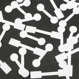 100 Pieces White Blank Price Tag Square Round Heads Paper Labels Sticker For Ring Necklace Bracelet Jewelry Display Retail Store