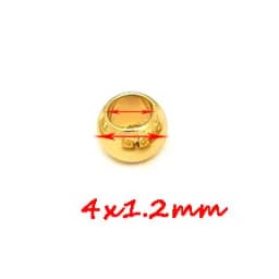 100pcs 2 Mm-12 mm Stainless Steel Beads European Ball Metal Big Hole Spacer Beads for Jewelry Making DIY Bracelet Necklace