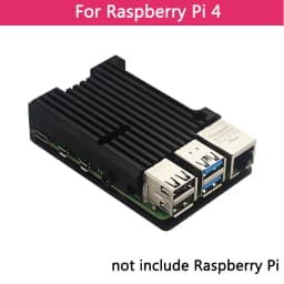 Raspberry Pi 4 Model B 3B+ 3B Aluminum Case Dual Fan Metal Shell Optional Fan Heat Sinks Passive Cooling for Raspberry Pi 4 3