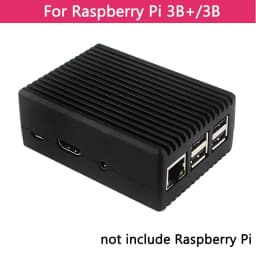 Raspberry Pi 4 Model B 3B+ 3B Aluminum Case Dual Fan Metal Shell Optional Fan Heat Sinks Passive Cooling for Raspberry Pi 4 3