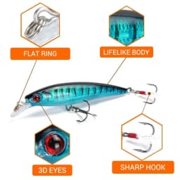 10 Colors Minnow Fishing Lure 90mm 7g Aritificial Japan Wobblers Crankbait Hard Bait Feather Tail Plastic Baits Pesca Isca