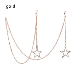 New Fashion Women Eyeglass Chain Hollow Star Pearl Beaded Sunglasses Reading Glasses Lanyard Eyewear Holder Neck Strap Rope