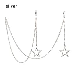 New Fashion Women Eyeglass Chain Hollow Star Pearl Beaded Sunglasses Reading Glasses Lanyard Eyewear Holder Neck Strap Rope