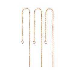 10PCS/lot Stainless Steel Threader Chain Earrings Findings For Jewelry DIY Making Drop Earrings Tassel Chain Accessories
