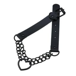 Black Choker Necklace for Women Goth Heart Necklace Chain Collar Grunge Punk Cute Kawaii Chocker Halloween Jewelry