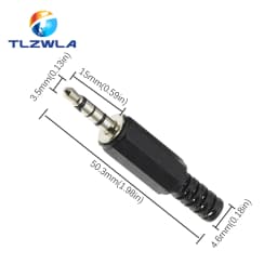 5PCS 3.5mm 1/8 "Single/Double Channel Stereo Plug Welding Type Audio Male Plug 3.5 Socket 2,3,4Section adapter connectors