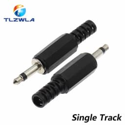 5PCS 3.5mm 1/8 "Single/Double Channel Stereo Plug Welding Type Audio Male Plug 3.5 Socket 2,3,4Section adapter connectors