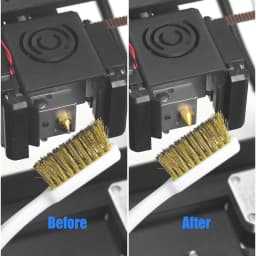 3D Printer Cleaner Tool Copper Wire Toothbrush Copper Brush Handle For Nozzle Heater Block Hotend Cleaning Hot Bed Parts