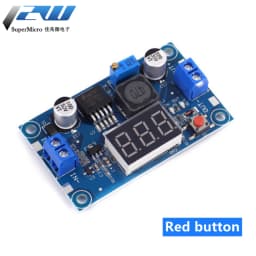 LM2596 BUCK 3A DC-DC Voltage Adjustable Step-Down Power Module + Blue LED Voltmeter