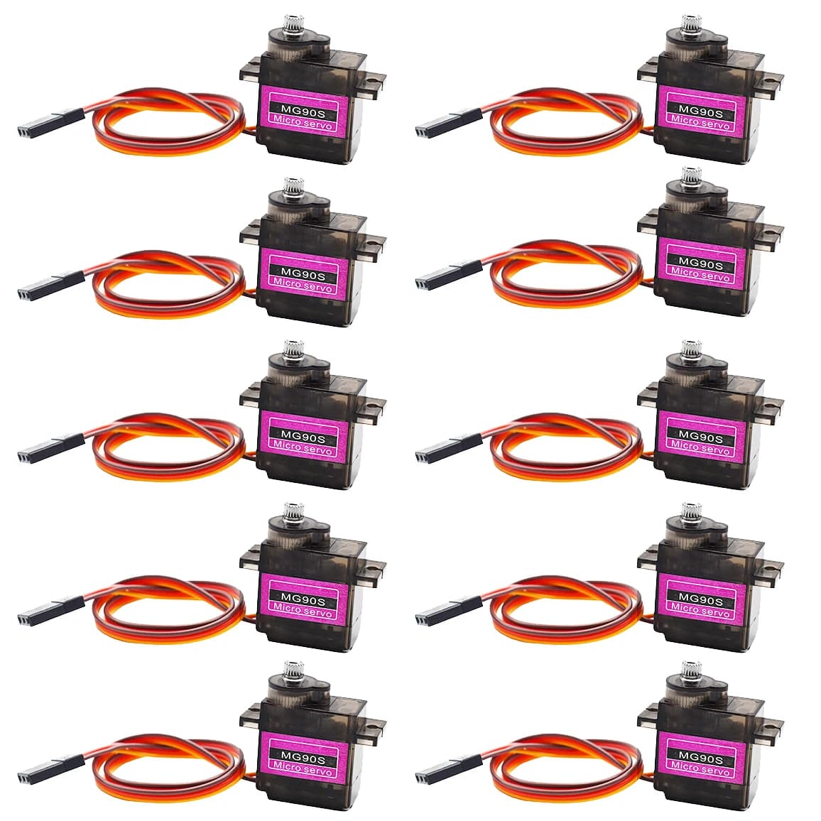2/4/5/10/20 Pcs MG90S All Metal Gear 9g Servo SG90 Upgraded Version For Rc Helicopter Plane Boat Car MG90 9G Trex 450 RC Robot