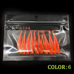 10Pcs/lot 75mm 2.1g  Wobbler Fishing Lure Easy Shiner Jig Swimbait Artificial Double Color Silicone Soft Bait Carp Bass Lures