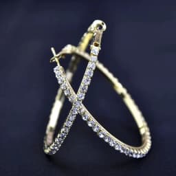 Raexrage 30-100mm Fashion Hoops Earrings With Rhinestone Circle Crystal Earrings Big Basketball Wives CZ Hiphop Earrings Women