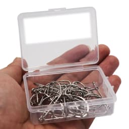 50pcs/Box Barbed High Carbon Steel Fishing Hooks Sea Worm Carp Single Circle Hook Set Fly Fishing Accessories Tackle Fishhook