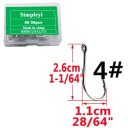 50pcs/Box Barbed High Carbon Steel Fishing Hooks Sea Worm Carp Single Circle Hook Set Fly Fishing Accessories Tackle Fishhook