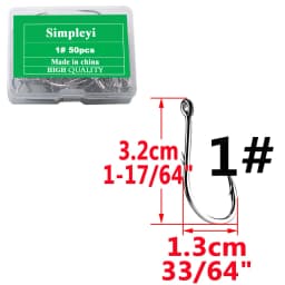 50pcs/Box Barbed High Carbon Steel Fishing Hooks Sea Worm Carp Single Circle Hook Set Fly Fishing Accessories Tackle Fishhook