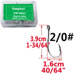 50pcs/Box Barbed High Carbon Steel Fishing Hooks Sea Worm Carp Single Circle Hook Set Fly Fishing Accessories Tackle Fishhook