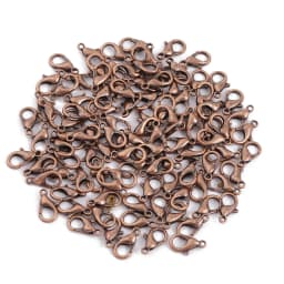 100pcs Gold Metal Lobster Clasps Bracelets Connectors Hooks Buckle Charm Materials for DIY Jewelry Making Supplies Accessories