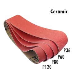 4 pcs XK850X Ceramic Sanding Abrasive Belts for Super hard Metal Grinding
