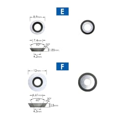 TASP Carbide Cutter Inserts Woodturning Tools Cutters Replacement,Square Round Diamdond Shape,Wood Lathe Turning Tools Accessory