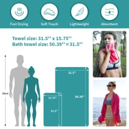 Naturehike Beach Towel Outdoor Quick Dry Swimming Towel Ultralight Compact Travel Towel Fast Drying Hiking Camping Towel