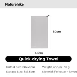 Naturehike Beach Towel Outdoor Quick Dry Swimming Towel Ultralight Compact Travel Towel Fast Drying Hiking Camping Towel