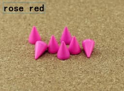 50sets 7*10mm Cone Colored Studs And Spikes For Clothes DIY Handcraft Garment Rivets For Leather Bag Shoes Tachuelas Ropa